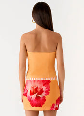 Saya Tie Top - Orange