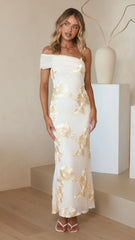 Faith Maxi Dress - Yellow Floral