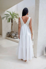 Lost In Your Love Maxi Dress White
