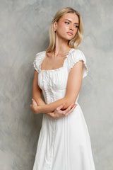 Brenda Button Up Midi Dress