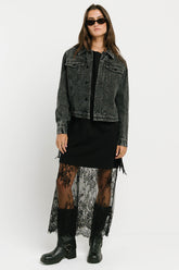 Tracie T-Shirt Dress in True Black