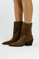 Cleo Ankle Bootie in Brown
