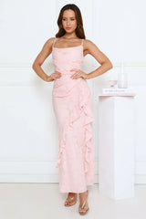 Fresh Rosebud Maxi Dress Pink