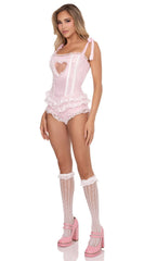 Boned Ruffle Bo Peep Bodysuit - Image 2