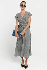 Jacqueline Gingham Midi Dress