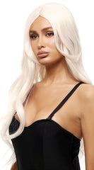 Platinum Blonde Wavy Wig - Image 1