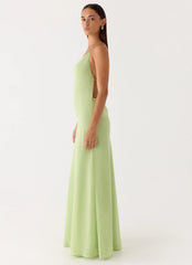 Morning Crush Cowl Maxi Dress - Lime