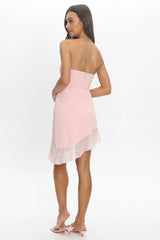 Lumia Strapless Mini Dress Powder Pink