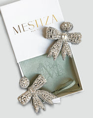 Glitzy Bow Earrings
