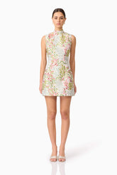 Calaantha Shift Mini Dress in Floral