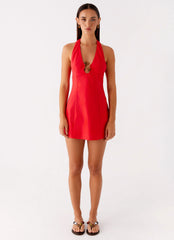 Roxe Mini Dress - Red
