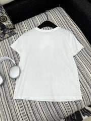 CD T-Shirt White Cotton Style 2