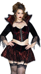 Plus Size Love Bite Vampire Costume Set - Image 1