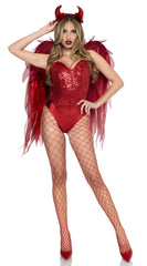 Two Piece Devil Ombre Chiffon Wings And Horn Headband - Image 4
