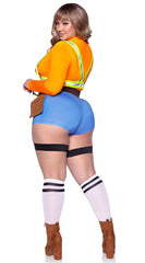 Plus Size Sexy Construction Worker Costume - Image 2