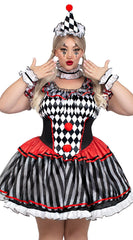 Plus Size Darling Harlequin Costume - Image 2