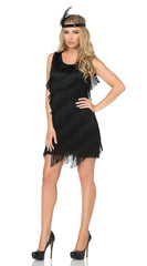 Fun Fringe Flapper Costume - Image 1