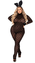 Playboy Plus Size Risque Rabbit Costume - Image 1