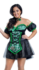 Plus Size Lucky Beer Girl Costume - Image 1