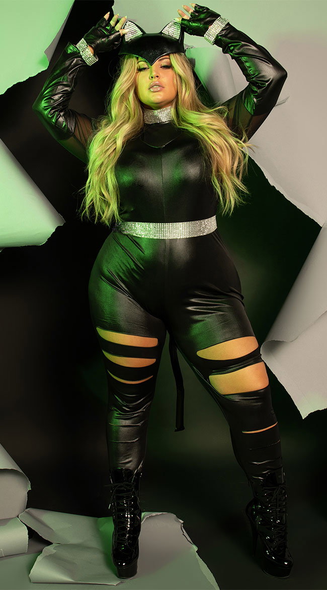 Plus Size Cat Burglar Costume - Image 1