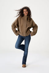 Lady Faux Suede Jacket