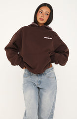 Vivid Light Oversized Hoodie Chocolate
