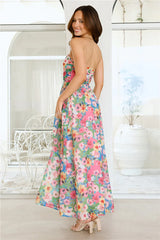 Floral Vibe Strapless Maxi Dress Floral