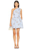 Paula Dress In Multi Blue