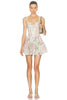 Charo Ruiz Ibiza Gardenia Short Dress In Cream Botanic