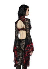 Gothic Fires Lace Shrug