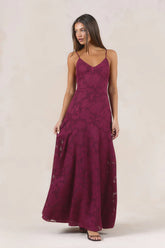 Dancing Spark Maxi Dress Wine