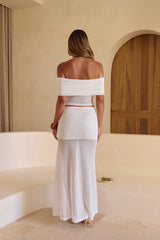 Take My Hand Maxi Skirt White