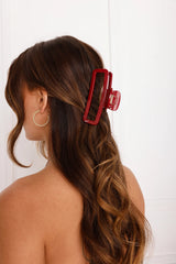 Big Energy Claw Clip Burgundy