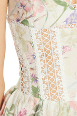 Charo Ruiz Ibiza Gardenia Short Dress In Cream Botanic