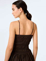 Paulina Dress in Chocolate