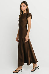 Ellianna Maxi Dress in Dark Brown