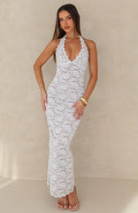Destiny Lace Maxi Dress White
