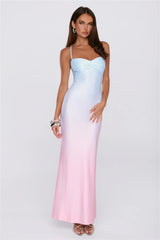 Happy Hues Maxi Dress Blue