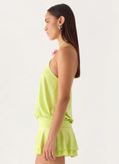 Make It Right Mini Dress - Lime