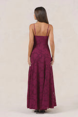 Dancing Spark Maxi Dress Wine