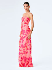 Amdra Dress in Sunset Blur Print