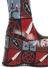 Exercise Caution Platform Boots