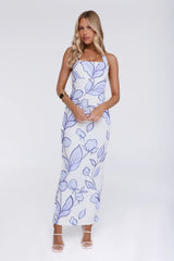 It Girl Moves Halter Maxi Dress White