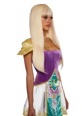 Blonde Straight Wig With Bangs