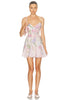 Charo Ruiz Ibiza Marlene Short Dress In Pink Botanic