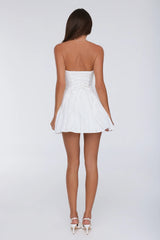 The Perfect Fit Strapless Mini Dress White