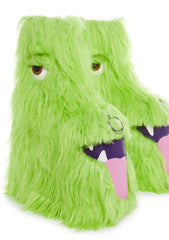 Kooky Monster Platform Boots - Green