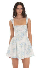 Magnolia Dreams Floral Eyelet Fit & Flare Dress