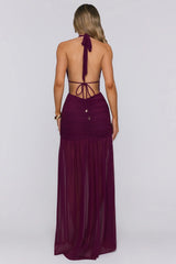 Adrianna Maxi Dress Plum