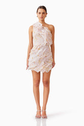 Tulsia Floral Mini Dress in Pink
